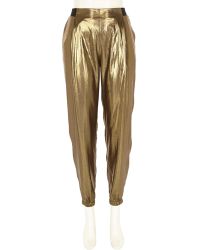 gold sequin joggers