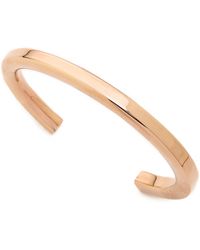 Tory Burch Sculpted Metal Cuff - Rose Gold - Lyst