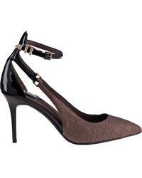 B Brian Atwood Marelia Pump Elephant Grey Croc - Lyst