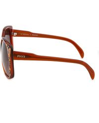 Emilio Pucci Women'S Square Caramel Sunglasses - Lyst