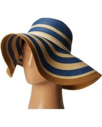 Vince Camuto Striped Floppy With Rope Band - Lyst