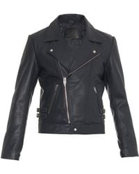 McQ by Alexander McQueen Leather Biker Jacket - Lyst