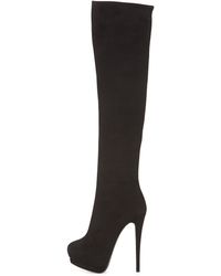 Giuseppe Zanotti Suede Over-The-Knee Platform Boot - Lyst
