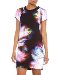 Sandro Printed Shift Dress - Lyst
