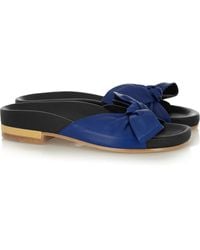 Chloé Knotted Leather Sandals - Lyst