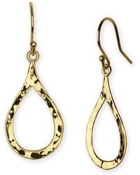 Argento Vivo Hammered Open Teardrop Earrings - Lyst