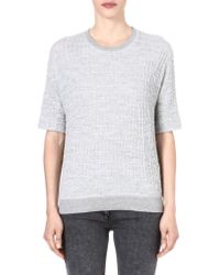 Sandro Short Sleeve Sweatshirt - Lyst