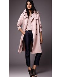 Burberry Showerproof Cotton Blend Trench Coat - Lyst