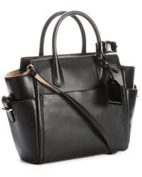 Reed Krakoff Black Leather Convertible Top Handle Bag - Lyst