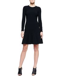 Michael Kors Flare-Hem Knit Dress - Lyst