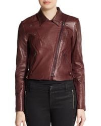 Sachin & Babi Salma Cropped Leather Jacket - Lyst