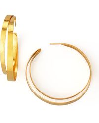 Herve Van Der Straeten Ruban Small Hoop Earrings - Lyst