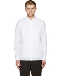 Ann Demeulemeester White Creased Shirt - Lyst