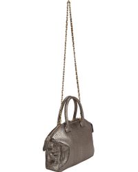 Zagliani Python Mini Tomodachi Bowling Bag - Lyst