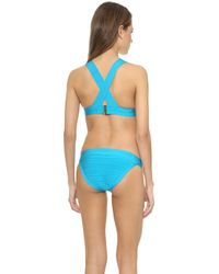 Hervé Léger Summer Bikini Top - Bright Turquoise - Lyst