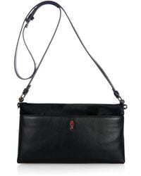 Christian Louboutin Rougissime Calf-Hair Cross-Body Bag - Lyst