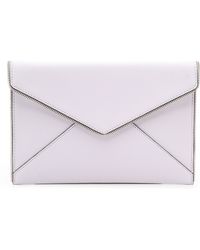 Rebecca Minkoff Leo Clutch - Ice - Lyst