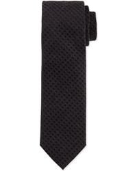 Hugo Boss Tonal Check Slim Tie - Lyst
