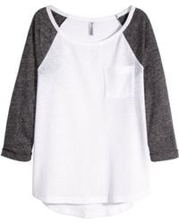 H&M Jersey Top - Lyst