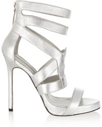 Camilla Skovgaard Metallic Leather Sandals - Lyst