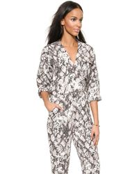 Saloni Kristin Jumpsuit - Python - Lyst