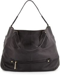 Halston Heritage Convertible Leather Hobo - Lyst