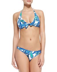 Etro Paisley-Print Halter Bikini - Lyst