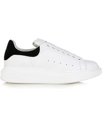 Alexander McQueen Bi-Colour Low-Top Leather Trainers - Lyst