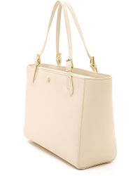 Tory Burch York Buckle Tote - New Ivory - Lyst