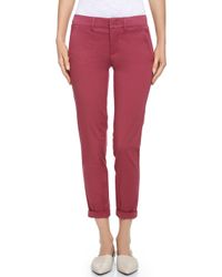 Vince Boyfriend Trousers - Dark Rosewood - Lyst