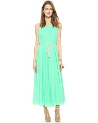 Saloni Liv Maxi Dress - Mint - Lyst