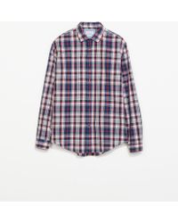 zara poplin shirt light blue