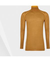 Hunter Neon Detail Polo-Neck Sweater - Lyst