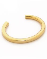 Tory Burch Sculpted Metal Cuff Bracelet - Gold - Lyst