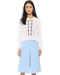 Nanette Lepore Fancy Free Blouse - White - Lyst