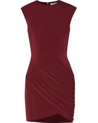 Elizabeth And James Warren Ruched Jersey Mini Dress - Lyst