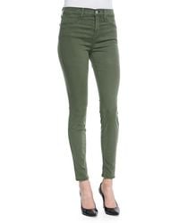 J Brand Maria High-Rise Lux Sateen Jeans - Lyst