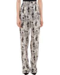 Emanuel Ungaro Snake-Print Wide-Leg Pants - Lyst