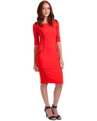 Sachin & Babi Mesh Inset Sheath Dress - Lyst