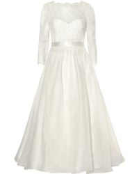 Marchesa Lace And Silk-Organza Gown - Lyst