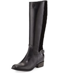 Sesto Meucci Mamie Quilted Velvet Knee Boot - Lyst