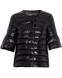 Herno Lightweight Quilted Down Cropped Jacket - Lyst