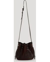 Halston Heritage Crossbody - Medium Drawstring Perforated - Lyst