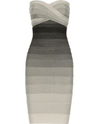 Hervé Léger Izzie Ombrã© Bandage Mini Dress - Lyst