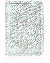 Topshop Snake-Effect Oyster Card Holder - Lyst
