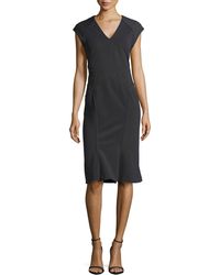 Zac Posen Seam-Detailed Bondage Dress - Lyst