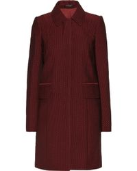 Jill Stuart Lauren Textured-Jacquard Coat - Lyst