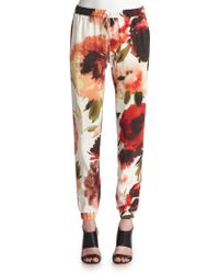 Haute Hippie Silk Floral Pants - Lyst