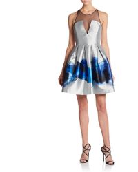 Sachin & Babi Laurel Metallic Brushstroke Dress - Lyst