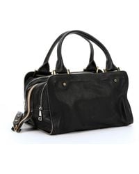 Chloé Black Leather Large 'Dalston' Top Handle Bag - Lyst